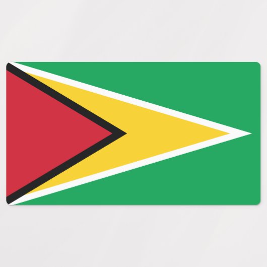 Guyana Flag Labels (Design 2)