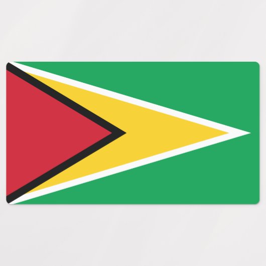 Guyana Flag Labels (Design 1)