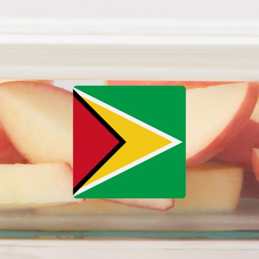 Guyana Flag Labels (Aangebracht)