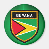 Guyana Flag Magneet (Voorkant)