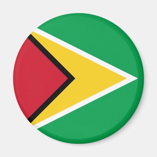 Guyana Flag Magneet (Voorkant)