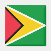 Guyana Flag Magneet (Voorkant)