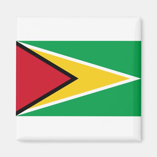 Guyana Flag Magneet (Voorkant)