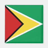 Guyana Flag Magnet (Voorkant)