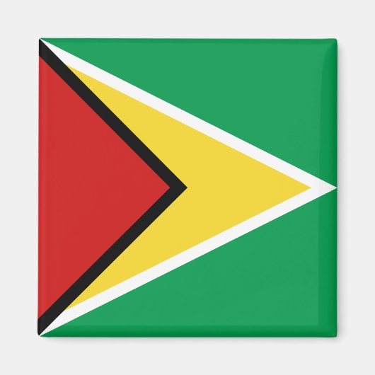 Guyana Flag Magnet (Voorkant)