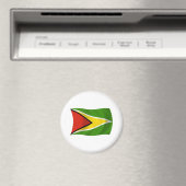Guyana Flag Magnet (Insitu (Vaatwasser))