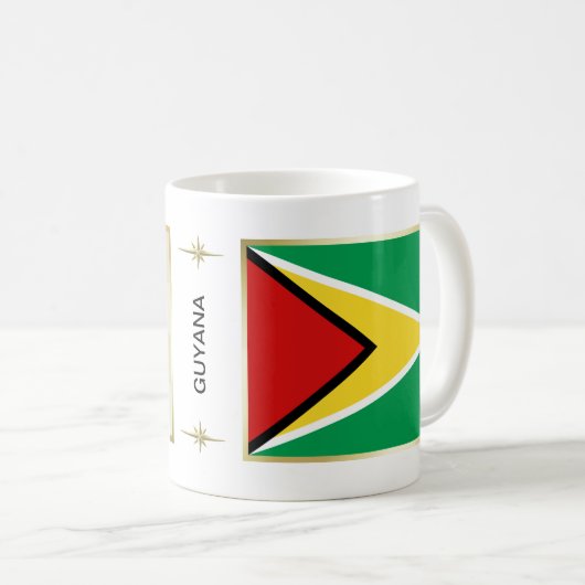 Guyana Flag + Map Mok (Voorkant rechts)