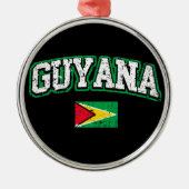 Guyana Flag Metalen Ornament (Voorkant)