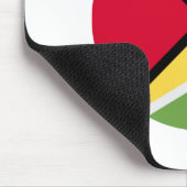 Guyana Flag Muismat (Hoek)