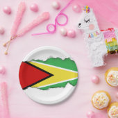 Guyana Flag Papieren Bordje (Feest)