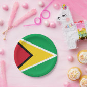 Guyana flag papieren bordje (Feest)
