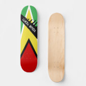 Guyana Flag Persoonlijk Skateboard (Voorkant)