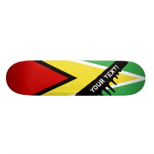 Guyana Flag Persoonlijk Skateboard