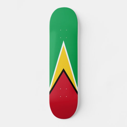 Guyana Flag Persoonlijk Skateboard (Voorkant)