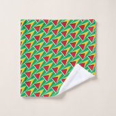 GUYANA FLAG Persoonlijke scriptWHITE Bad Handdoek (Wasdoekje)