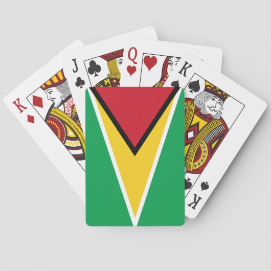Guyana flag  pokerkaarten (Achterkant)
