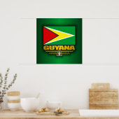 Guyana Flag Poster (Keuken)