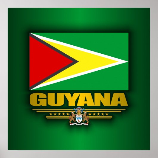 Guyana Flag Poster (Voorkant)