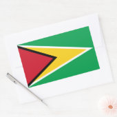Guyana Flag Rechthoekige Sticker (Envelop)