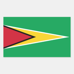 Guyana Flag Rechthoekige Sticker