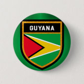 Guyana Flag Ronde Button 5,7 Cm (Voorkant)