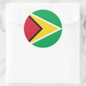 Guyana Flag Ronde Sticker (Tas)