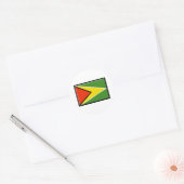 Guyana Flag Ronde Sticker (Envelop)