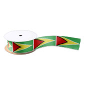 Guyana Flag Satijnen Lint (Spoel)