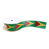 Guyana Flag Satijnen Lint (Spoel)