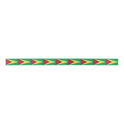 Guyana Flag Satijnen Lint (Voorkant)