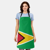 Guyana flag schort (Gedragen)