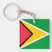Guyana Flag Sleutelhanger (Voorkant)