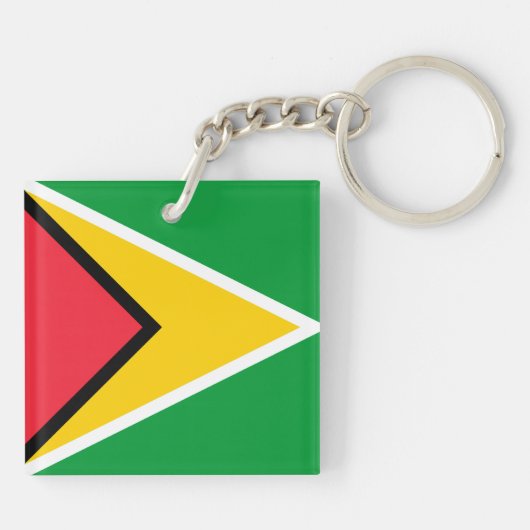 Guyana Flag Sleutelhanger (Achterkant)