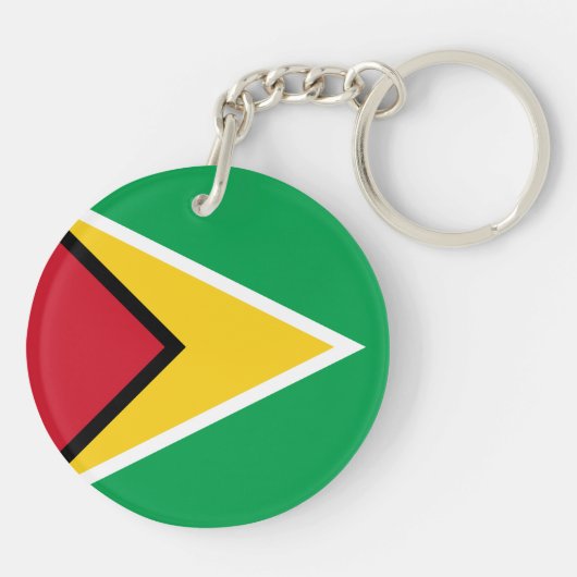 Guyana Flag Sleutelhanger (Achterkant)