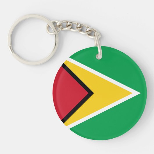 Guyana Flag Sleutelhanger (Voorkant)