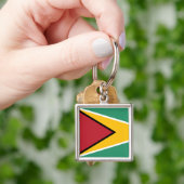 Guyana Flag Sleutelhanger (Hand)