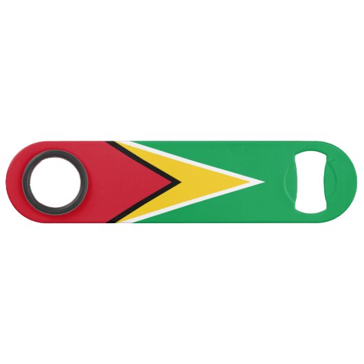 Guyana Flag Speed Flessenopener (Voorkant (Horizontaal))