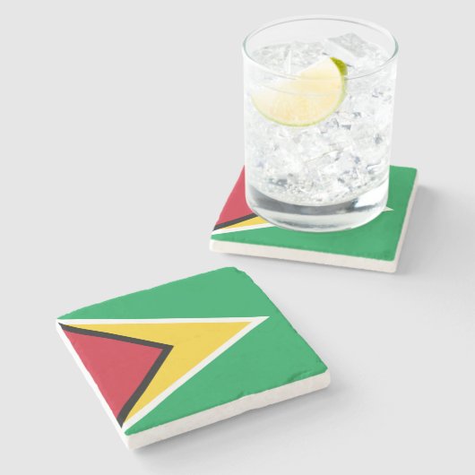 Guyana Flag Stenen Onderzetter