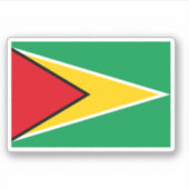 Guyana Flag Sticker (Voorkant)