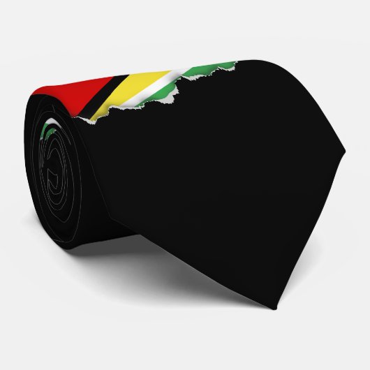 Guyana Flag Stropdas (Opgerold)