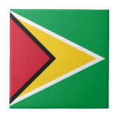 Guyana Flag Tegeltje (Voorkant)
