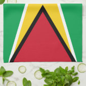 Guyana Flag Theedoek (Gevouwen)