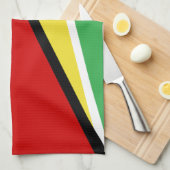 Guyana Flag Theedoek (Quarter Fold)