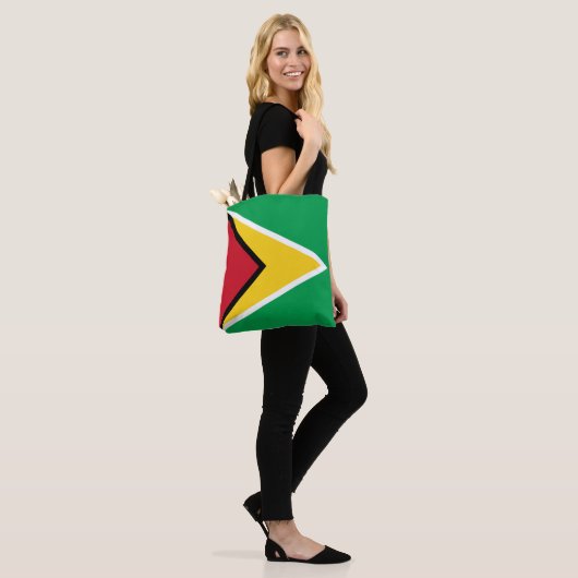 Guyana Flag Tote Bag (Op model)