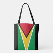 Guyana Flag Tote Bag (Achterkant)