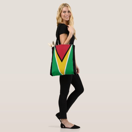 Guyana Flag Tote Bag (Op model)