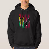 Guyana Flag Trinidad&Tobago Grown Country Flags St Hoodie (Voorkant)