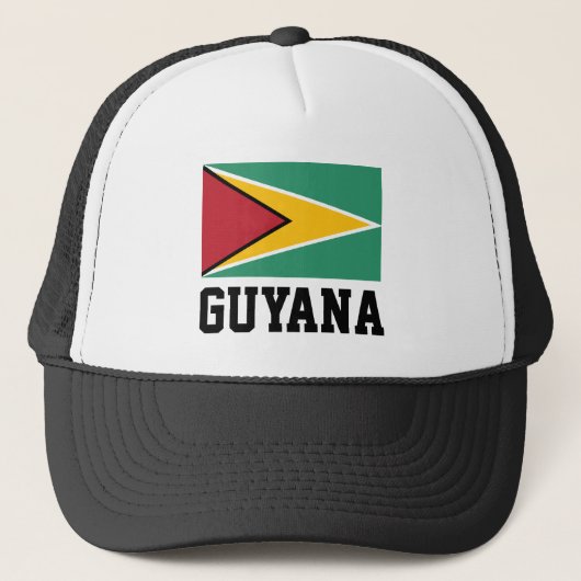 Guyana Flag Trucker Pet (Voorkant)