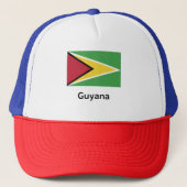 Guyana Flag Trucker Pet (Voorkant)