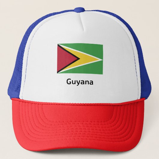 Guyana Flag Trucker Pet (Voorkant)